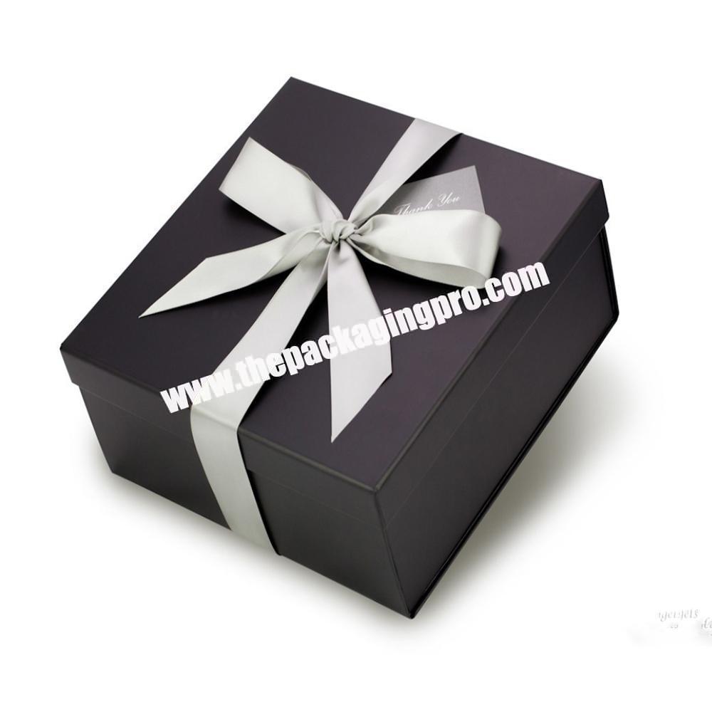 Book Style Lid Box Wedding Gift With Ribbon Flap Box Cardboard Paper Birthday present Anniversary Gift box