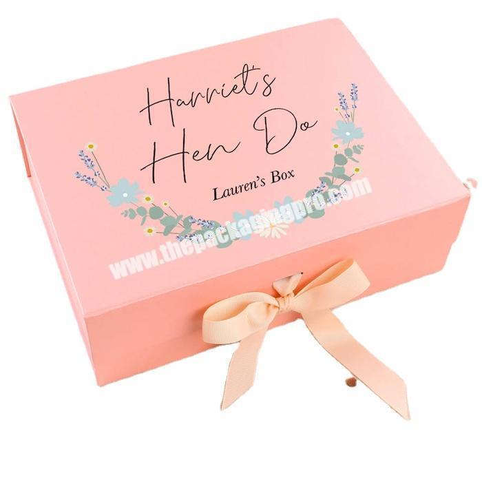 Pink Factory Custom Wedding Boxes Candle Eco Friendly Wholesale Packaging White Gift Box Paper Paquete Caja De Papel Box