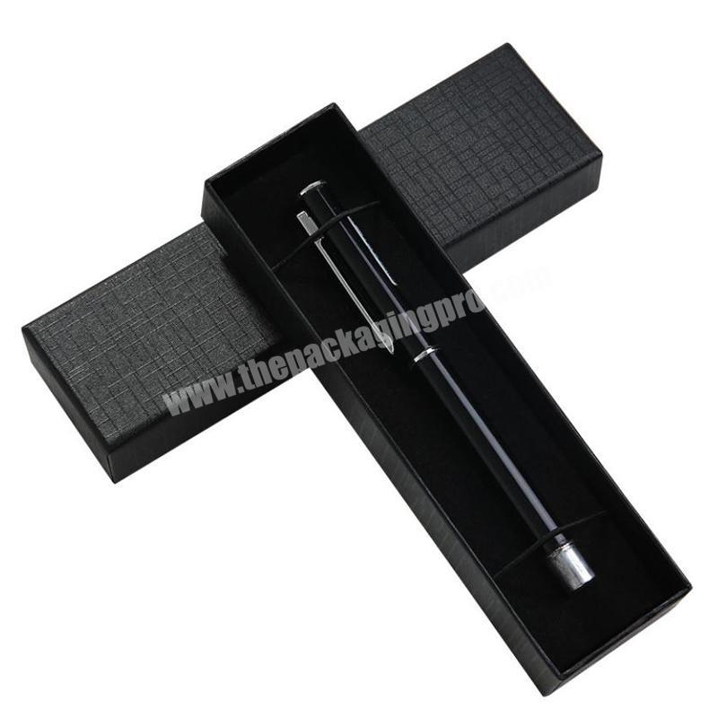 Carbon Fibre Pen Brushes Unfolding Slide Drawer Gift Box With Ribbon Handle