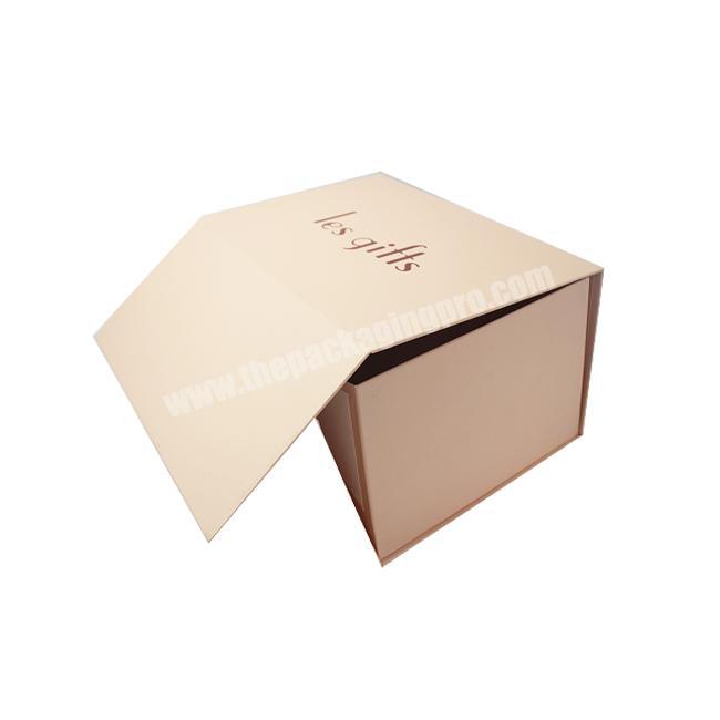 Cardboard Box with PInk color and Hot-stamping Logo Customized Special Packaging Paper Folding Box Gift Box