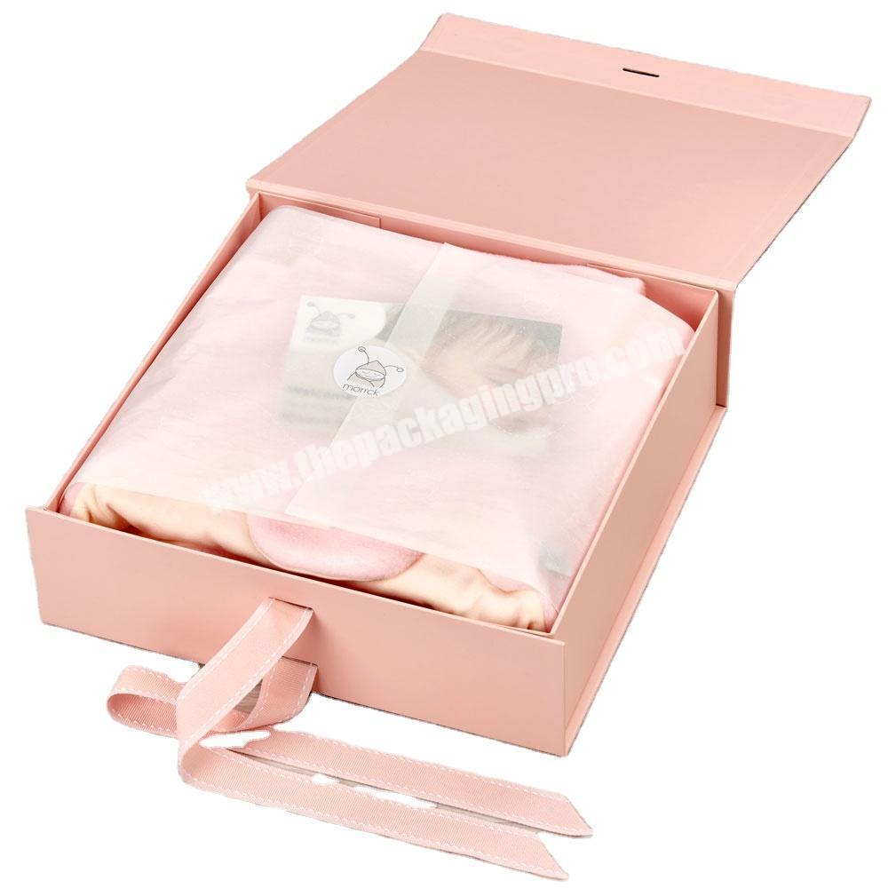 Packing Multicolor Jewelry Magnet Folding With Ribbons Luxury Gift Packaging Boxes For Clothes Box