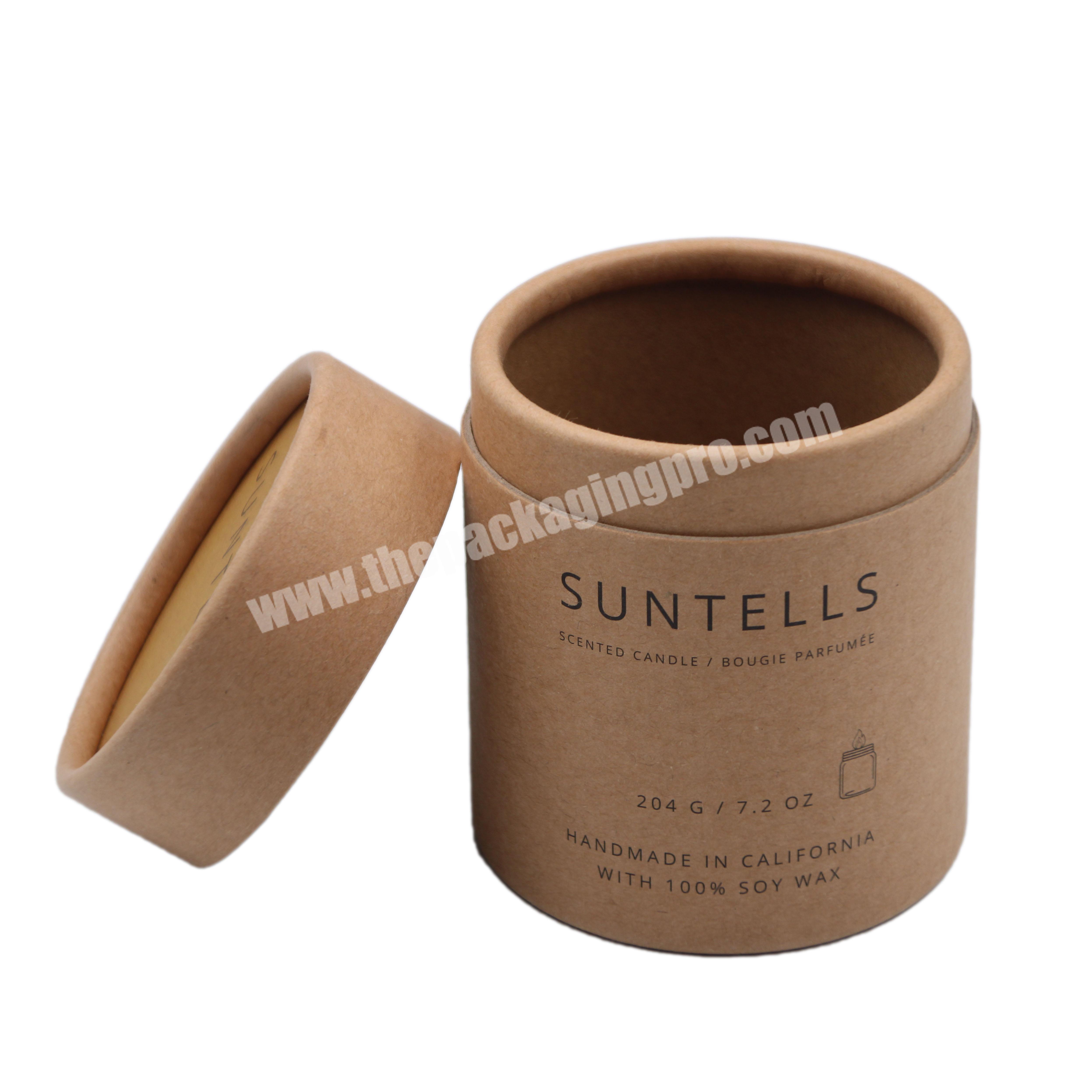 Cardboard Holder Luxury Boxes Round Wine Paper Tube For Perfume Bottle Packaging Candle Jar With Gift Box
