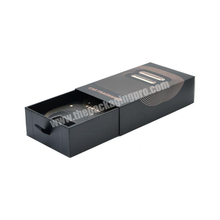 Cardboard Sleeve Drawer Box For Fragrance Electronic Product Packaging with Hot Foil Stamping Patterns Cardboard Holder