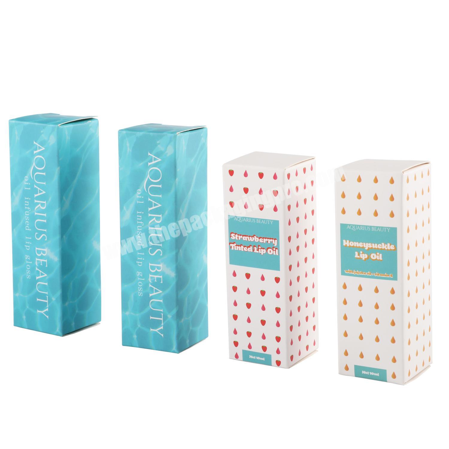 Cheap Custom Design Cosmetic Paper Packaging Box With Logo Lip Gloss Cardboard Folding Carton box Lipstick Gift Box