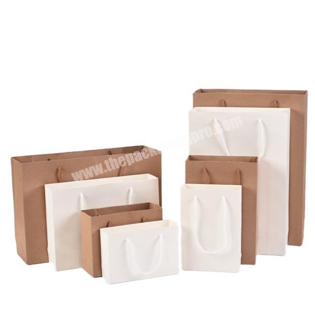 Cheap Price Commercial Wholesale Packaging Kraft Paper Bags Custom Coffee Drinks Pizza Food Takeout Handbag Printing Logo