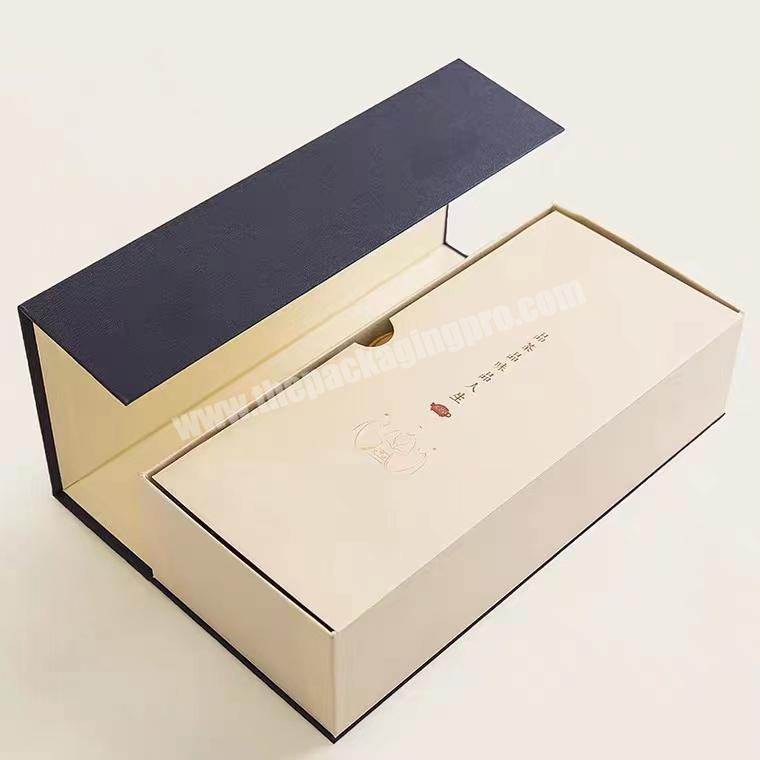 Custom Hinged Lid Book Style Gift Box For Perfume