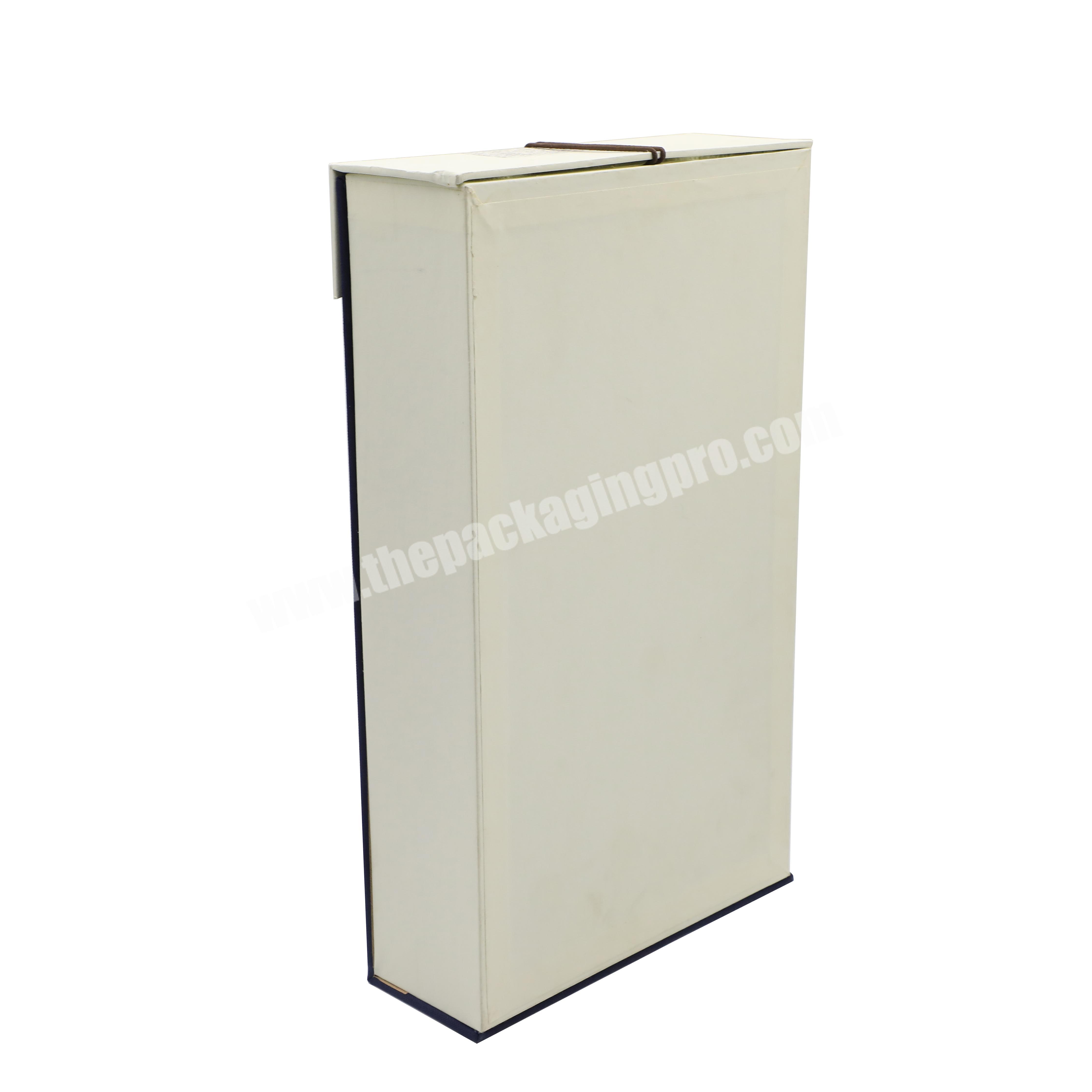 Cheap price luxury custom white rigid box cardboard shopping gift box packaging with lid