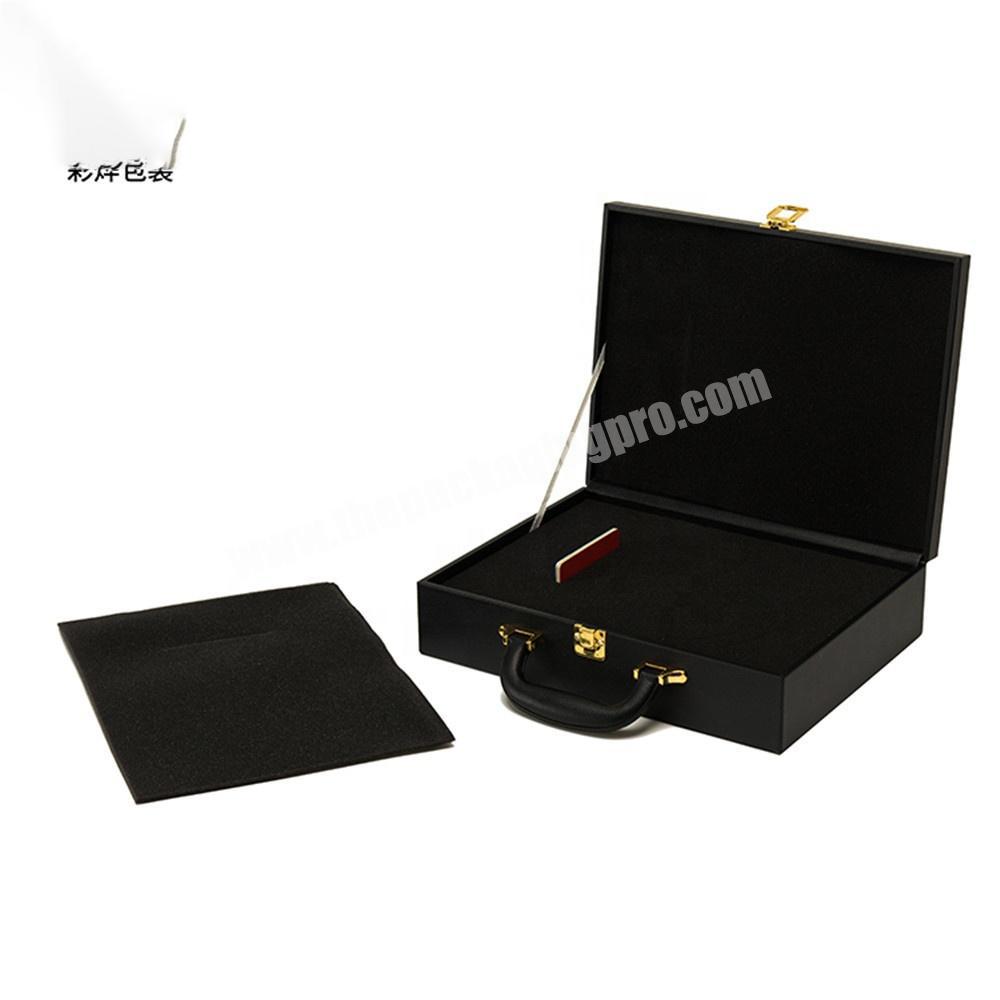 Child Cardboard Suitcase Cosmetic Mini Cardboard Suitcase Box With Handle