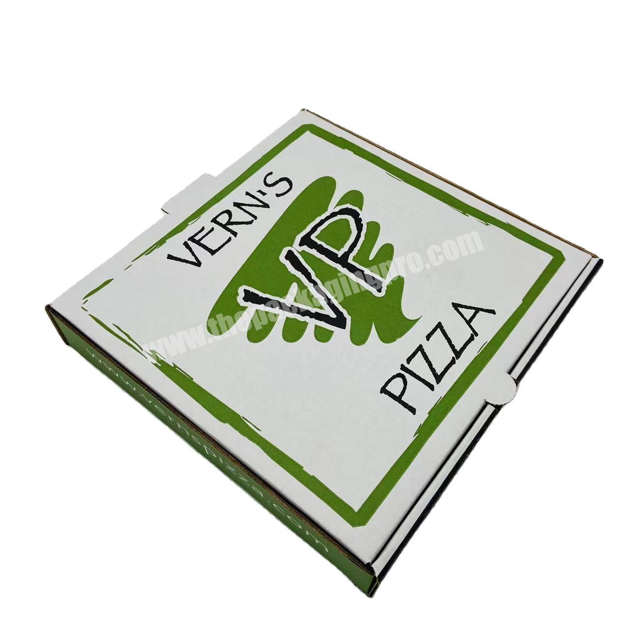 China Cheap High Quality Custom 10 14 16 30 36 inch Pizza Boxes Corrugated Custom Pizza Packaging Boxes With Logo