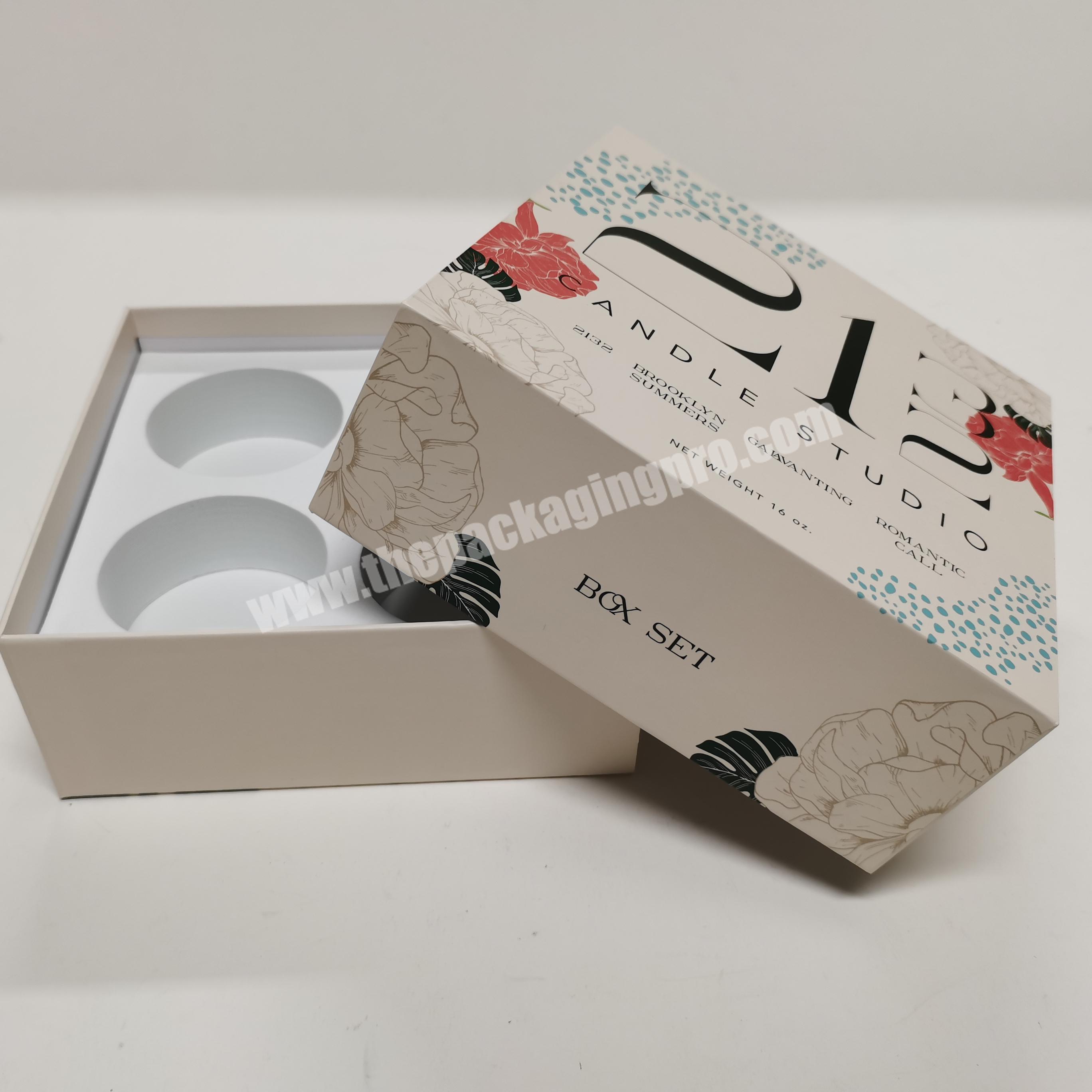 China Factory New Custom Luxury Cosmetic Packing Box Lid&base Gift Boxes  With Foam Inserts