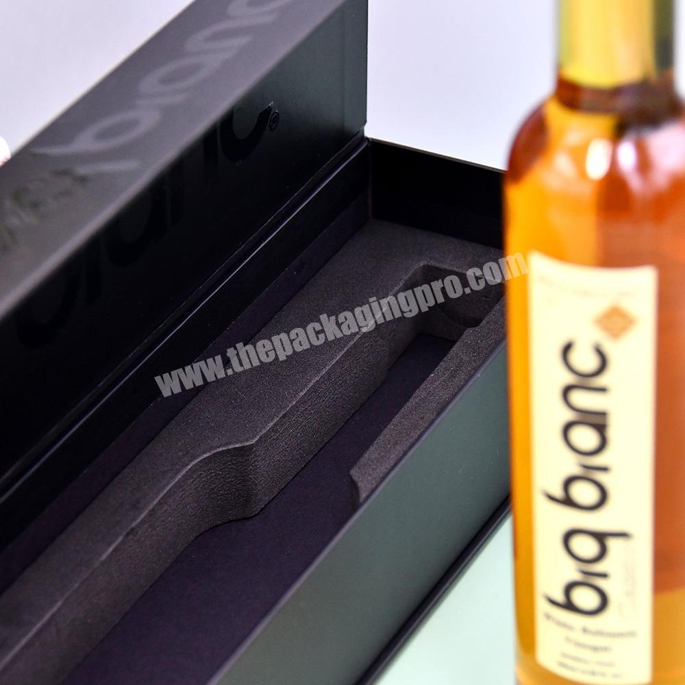 China Factory Wholesale custom luxury cardboard paper magnetic single red wine bottle gift packaging box manufacturer