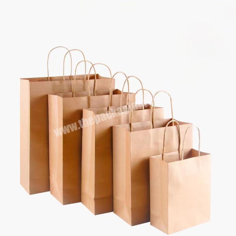 China Manufacture Hot Sale clothing  gift cheap eco friendly paper bag kraft paper bag