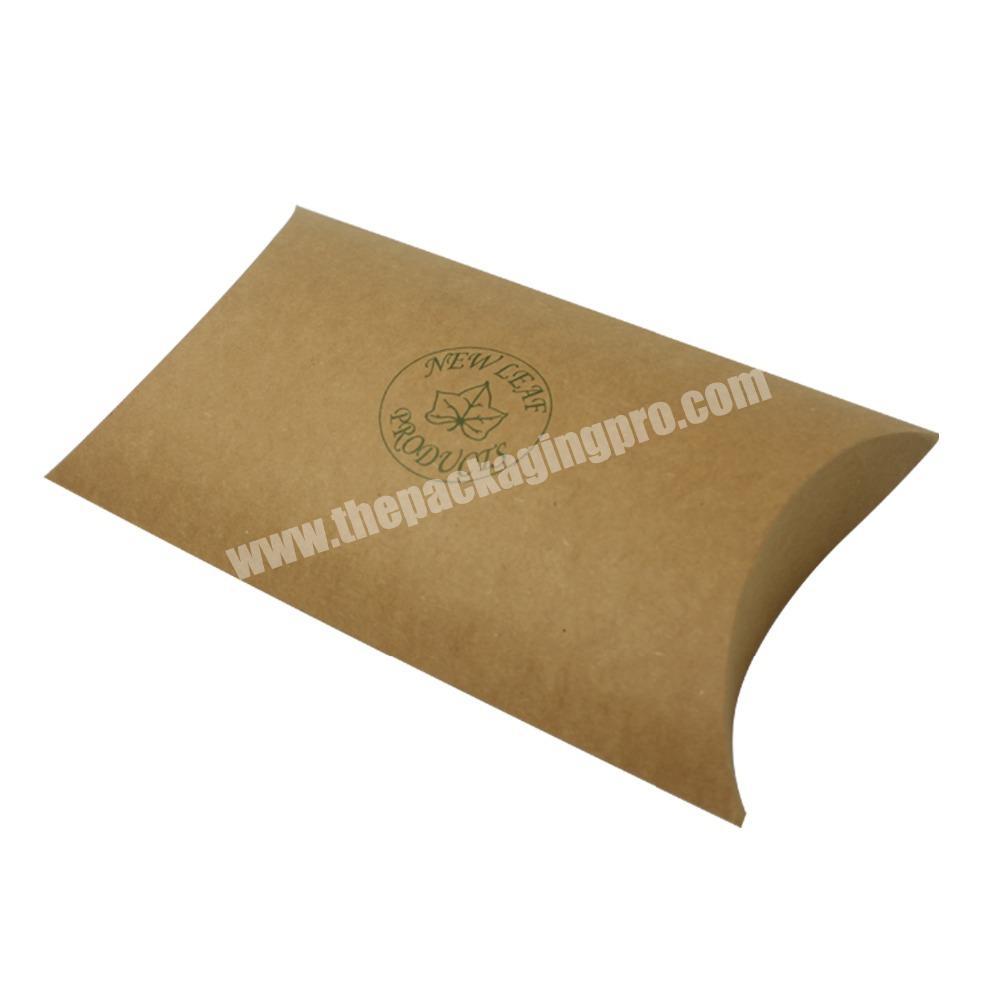 China Personal Custom Made Brown Kraft Paper Pillow Box for Soap