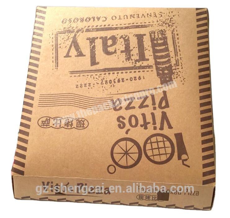 China supplier custom corrugated pizza packaging boxes cheap pizza boxes packaging wholesale in guangdong