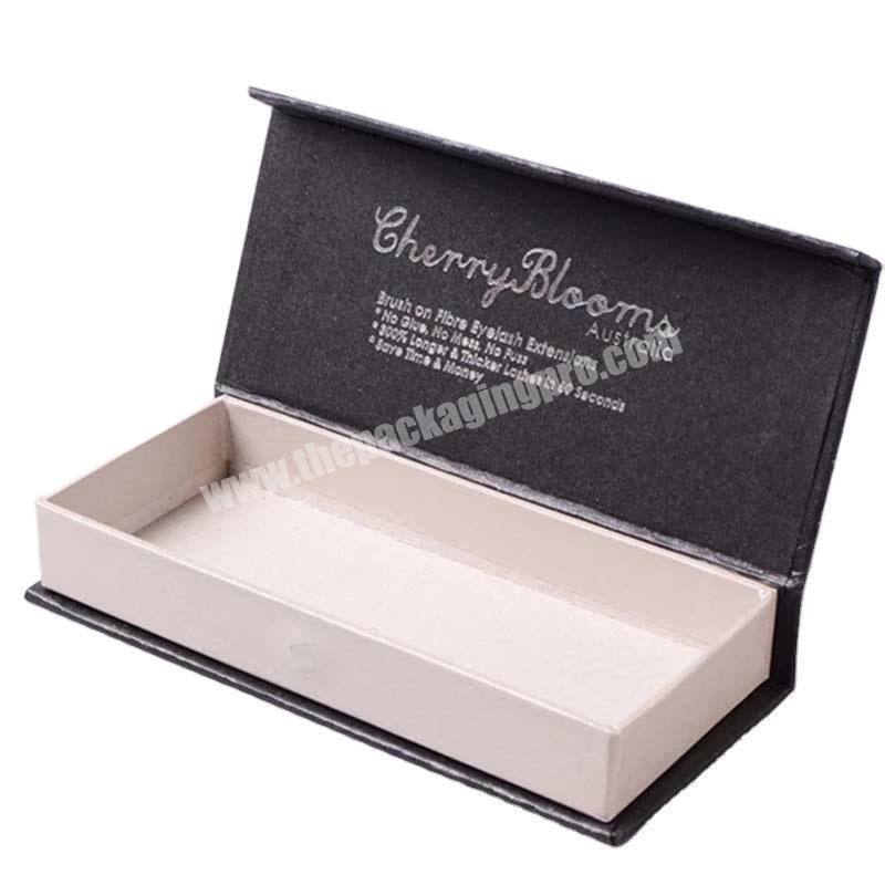 China supplier luxury custom logo printed foldable magnetic packaging box flip cover paper box