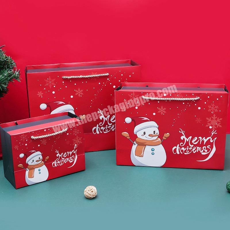 Christmas Gift Box Snowman Red Gift Box Hat Apple Gift Box with lid