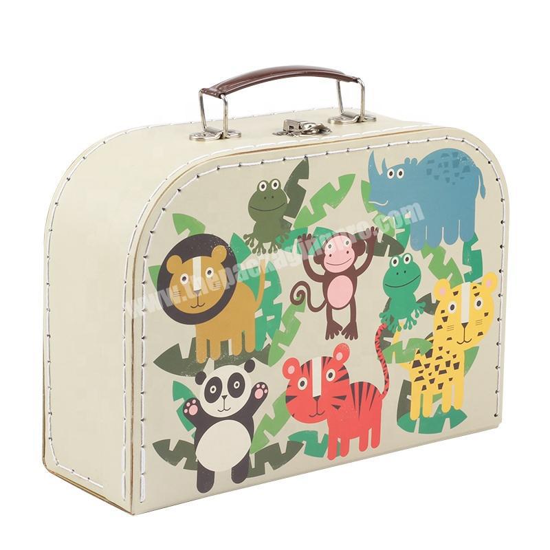 Christmas decorative suitcase customized Print different patterns cardboard christmas suitcase manufacturer