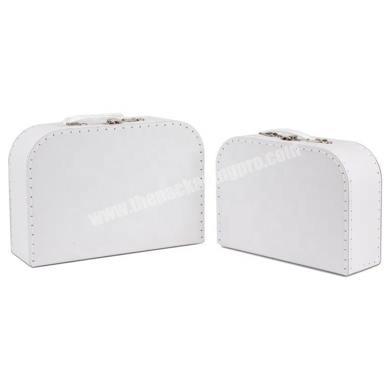 Christmas gift cardboard suitcase simple white packaging boxes wholesale luxury gift boxes wholesaler