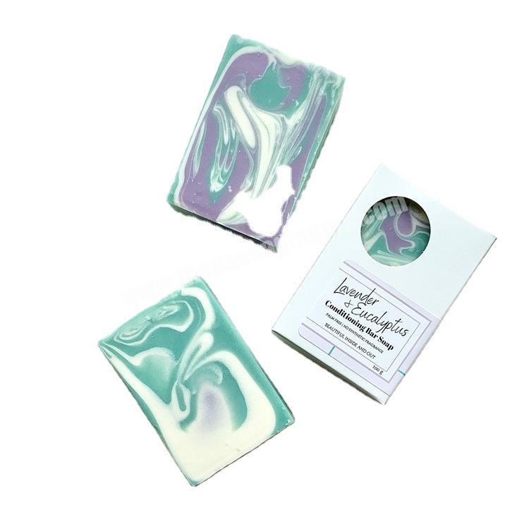 Clear Window Rose Soap Gift Box Packaging For 3 Soap With Window