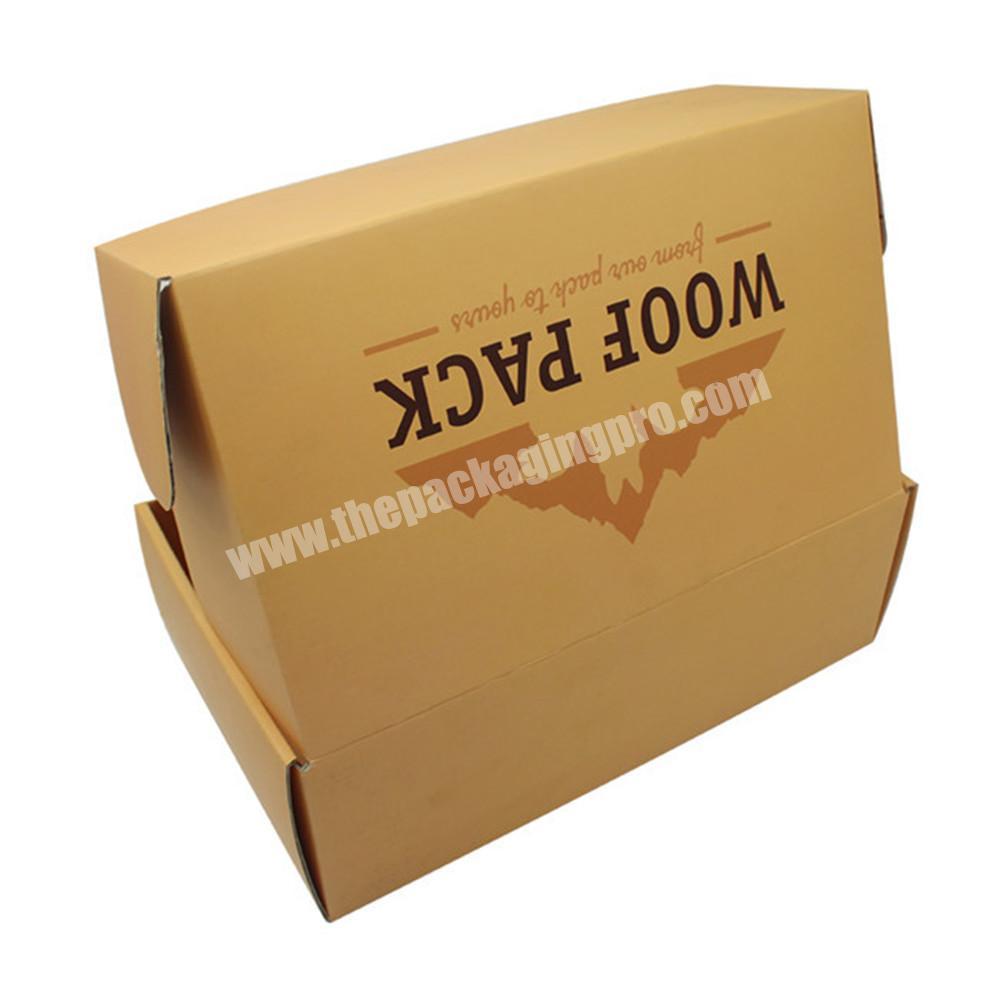Corrugated Paper Material Earth Color Cardboard Wholesale Shoe Box For Men