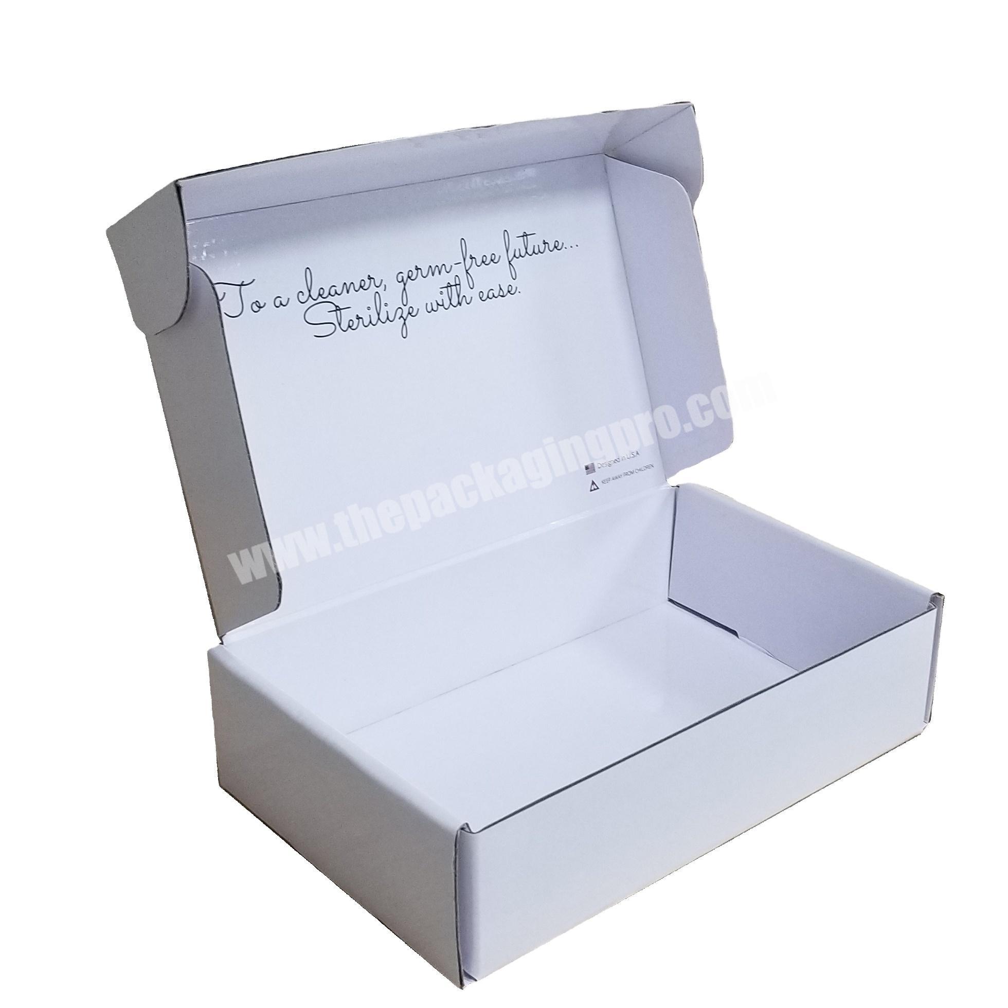 Corrugated Paper Packaging Boxes Custom Logo Cardboard  High Quality Shipping Mailer Box
