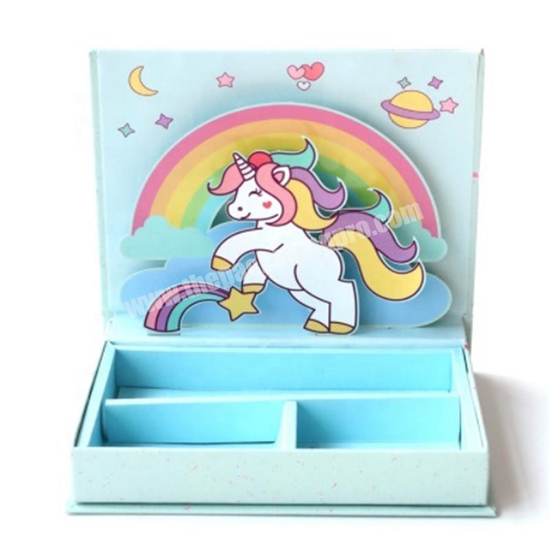 Creative unicorn new year gift box birthday gift box girl gift box