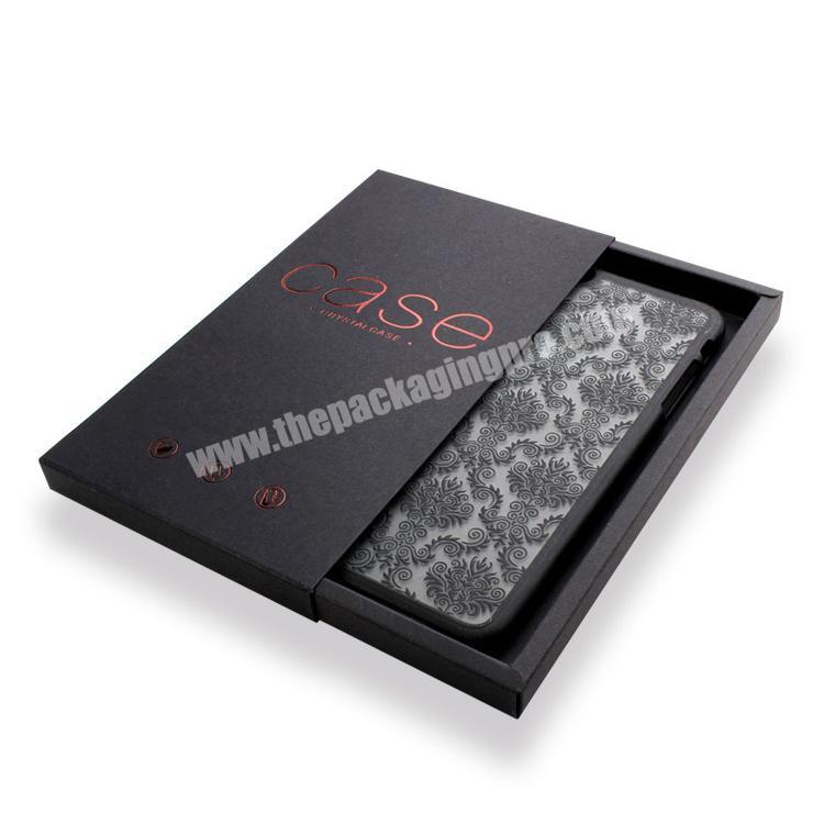 Custom 350G Kraft Drawer Box  Cell Phone Case Packaging Box  Mobile Phone Case Packing Box for phone case