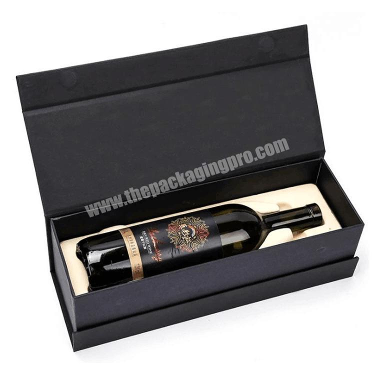 Custom Best Price Printed Paper Wine Gift Box Recycle Cardboard Paper Silk Lined Gift Boxes Wine Box With Magnet