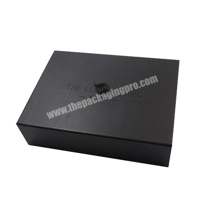 Custom Black Foldable Decorative Hair Extension Paper Custom Gift Boxes Paperboard + Coated Paper with Magnetic Closure Lid