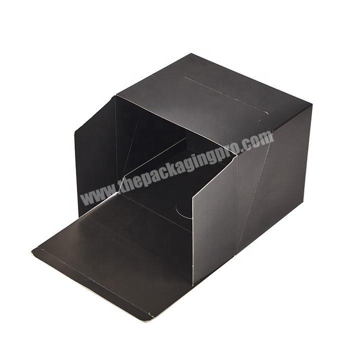 Custom Black Gift Coated Paper Card Box Printing Design Paper Packing Boxes