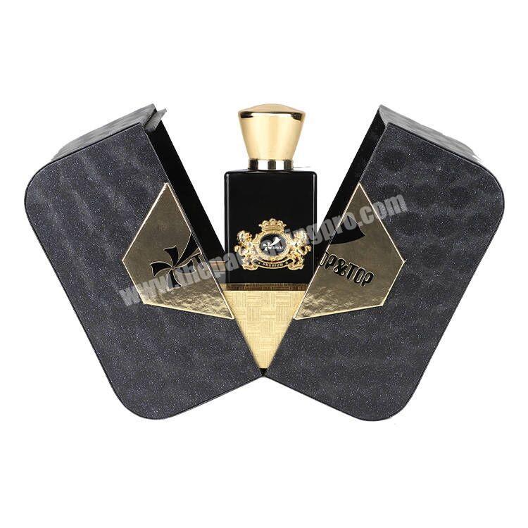 Custom Black Rigid Perfume Candle Packaging Square Gift Cardboard Paper Box