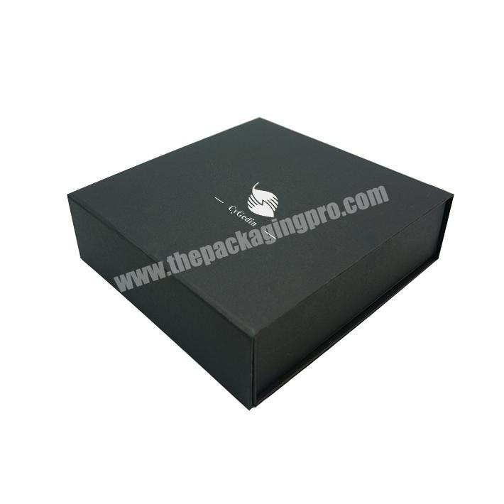 Custom Black Small Waistband Packaging Box For Men High Quality Belt Foldable Gift Packaging Box