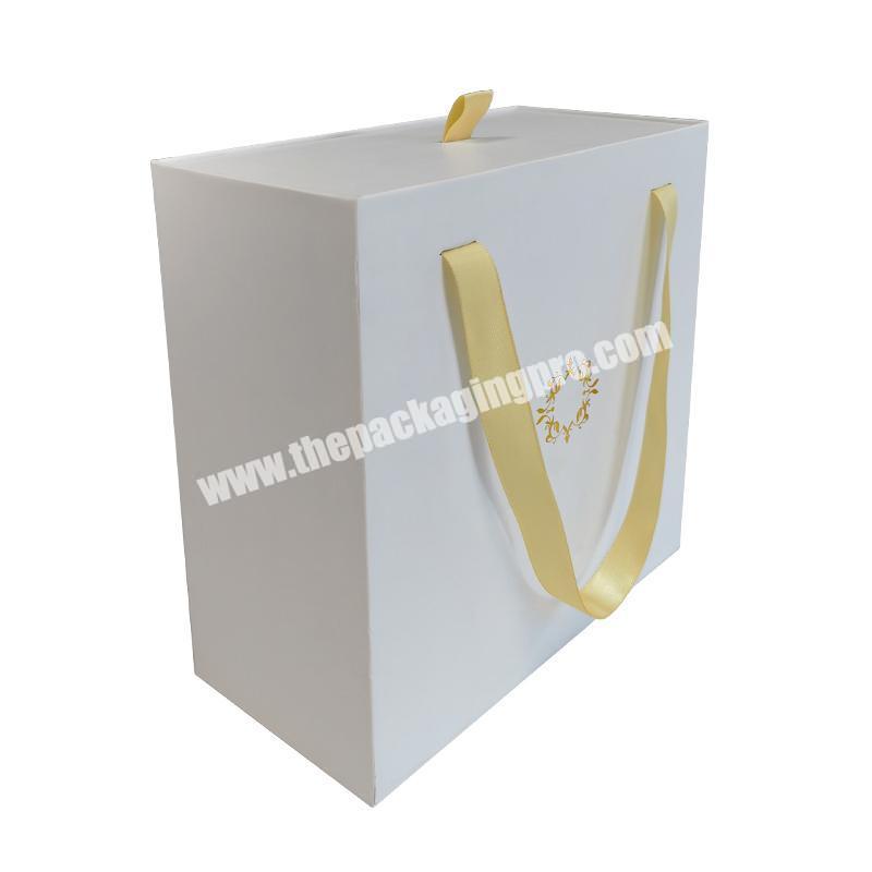 Custom Branding Long Product Medium 13X10X2 Textile Tie Paper Suitcase Packaging Personalised Gift Packaging Box