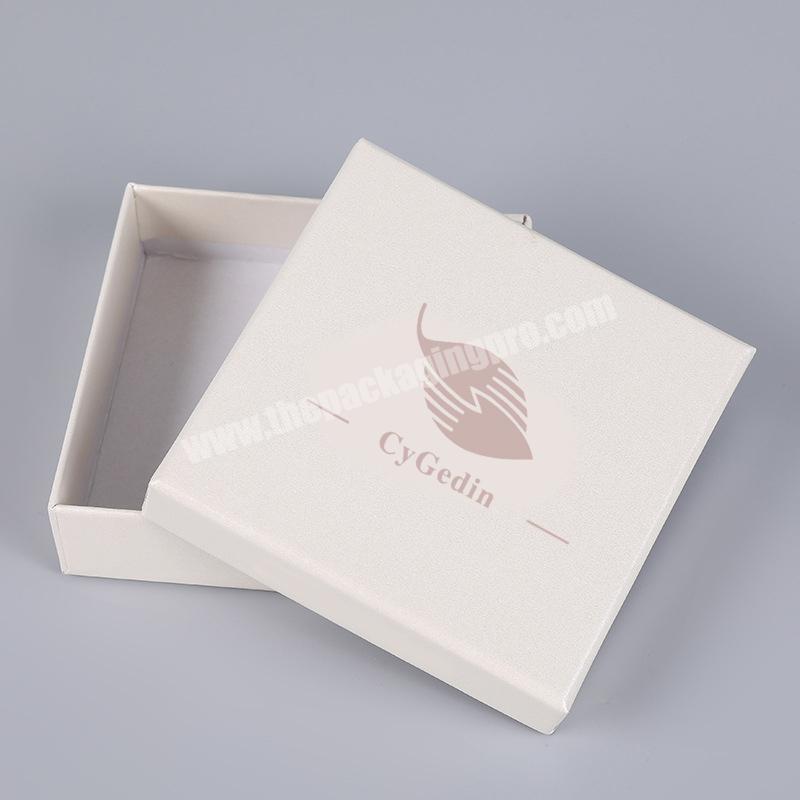 Custom CMYK printing luxury clothing packaging cardboard rigid box lid and base gift box