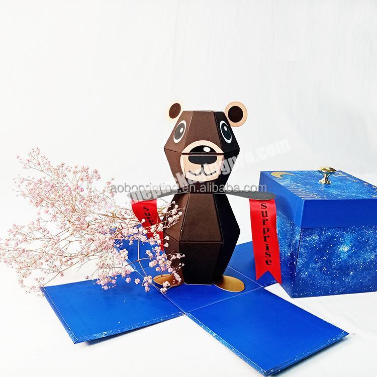 Explosion Surprise Box Gift Handmade Birthday Anniversary Wedding DIY Explosion Gift Box