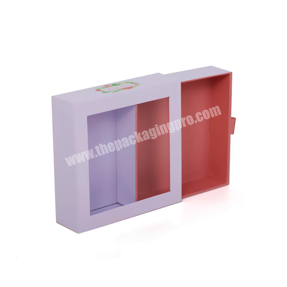 Custom Clear PVC Window Cardboard Gift Boxes With Clear Lid