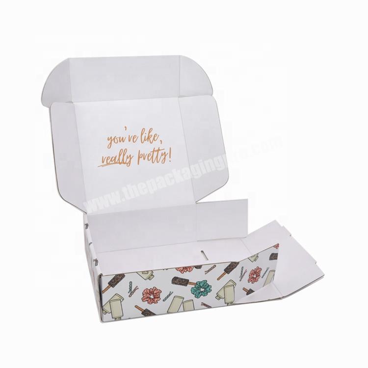 Custom Corrugated Embossed Debossed Colored Square Christmas Clothes Ready Offwhite Personalized Mailer Boxes With Logo