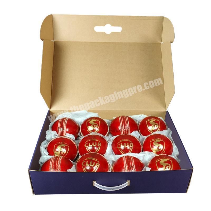 Custom Cricket Ball Shipping Packaging Box Of Cricket Balls