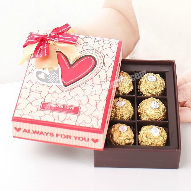 Custom Decorative Cardboard Paper Candy Chocolate Boxes Wholesale