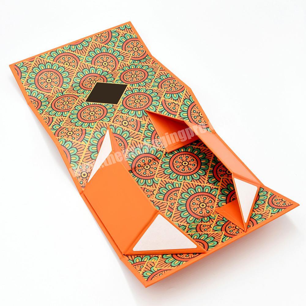 custom Custom Design Magnetic  Paper Foldable Shipping Gift Box Underwear Clothing Packaging 
