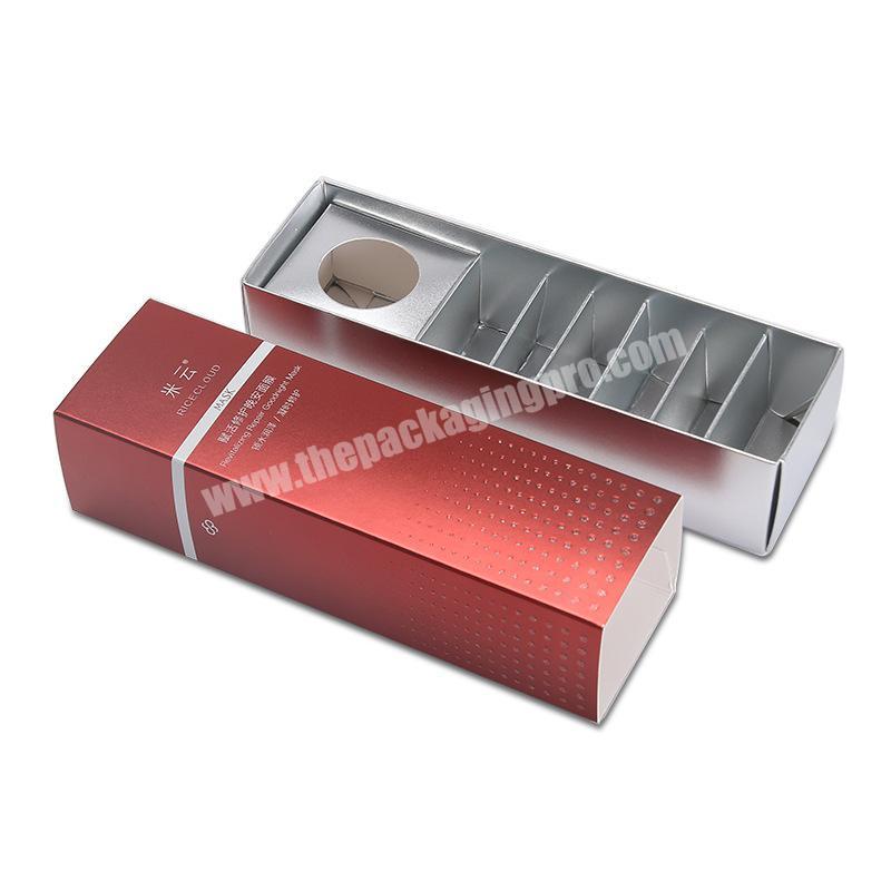 Custom Design Paper Color Box for Face Masks Folding Face Mask Packing Box