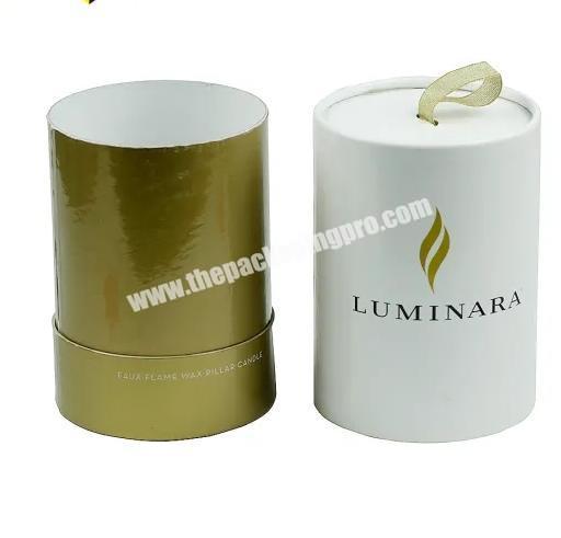 Custom Design Printing Any Shape Gift Box Empty Cylinder Packaging Round Paper Box Manufacturer for PerfumeJewelryCandle