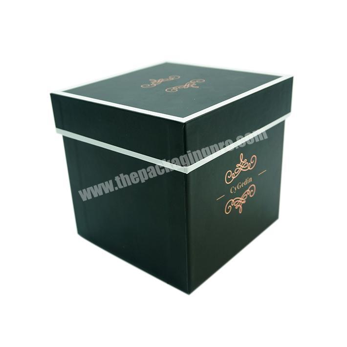Custom Design Rigid Cardboard Lid and Base Candle Perfume Paper Gift Packaging Box