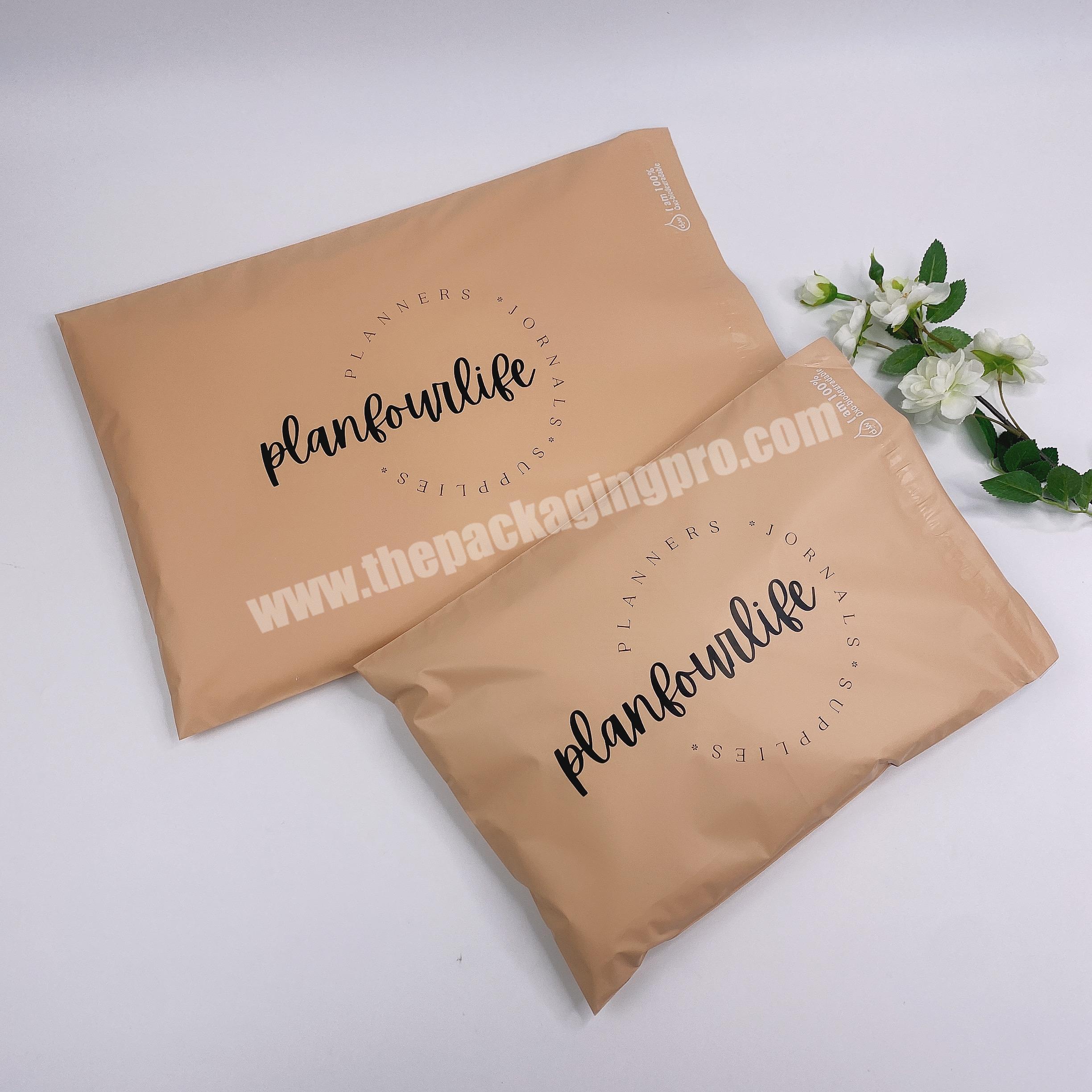 Custom Durable Eco Friendly Nude Courier Bags Biodegradable Custom Poly Mailer Compostable Packaging Bag