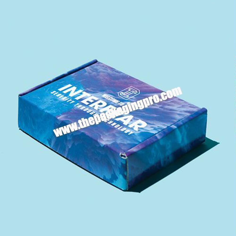 Customized Printed Corrugated Paper Packaging Mailer E-Commerce Shipping Tuck End Box For Coat