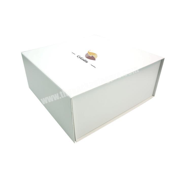 Custom Folding Cardboard Box Magnetic Closures Cosmetic Paper Packaging Gift Boxes with Ribbon