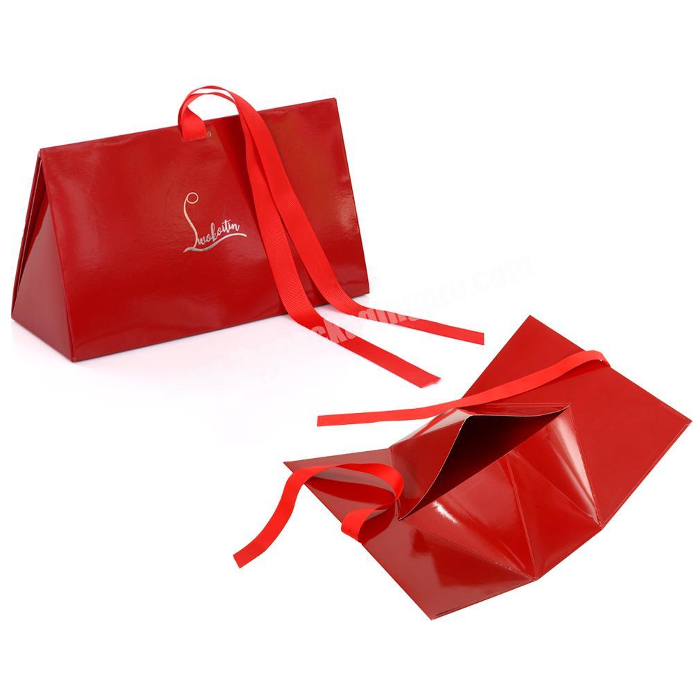 Custom Folding Paper Triangle Box Packaging Triangle Boxes For Gift Pack