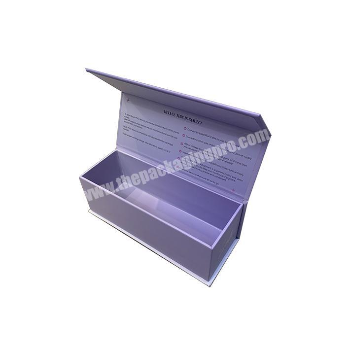Custom High quality fancy Rigid cardboard gift packaging book shaped box magnetic box with EVA inside