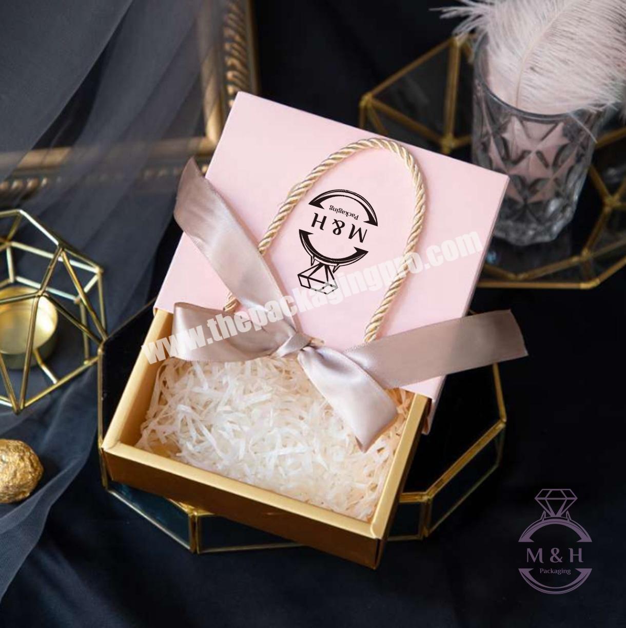 Custom Jewelry Packaging Baby Pink Gift Boxes For False Eyelashes