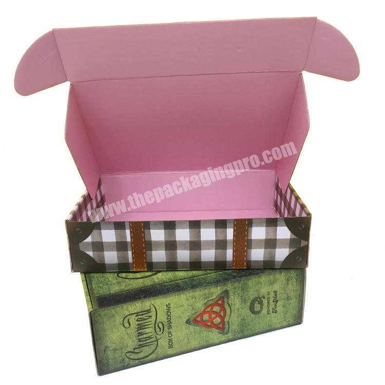 Custom Kraft Carton Corrugated Cardboard Mailer Recycled Shipping Folding Paper Gift Box Apparel Clothes Packaging Mailing Box